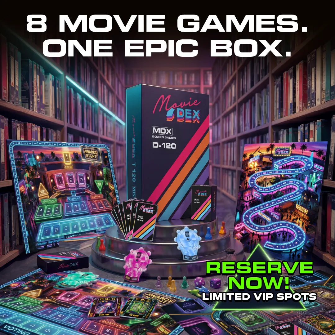 MovieDEX box with two game boards